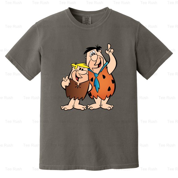 The Flintstones Hanna Barbera Cartoon Fred Barney Wilma Betty, Comfort Color T-Shirt Unisex, up to 4XL
