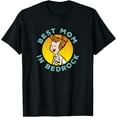 thumbnail image 1 of The Flintstones Wilma Circle Smile Best Mom In Bedrock T-Shirt Cotton Short Sleeve Crew Neck Soft T-shirt, 1 of 4