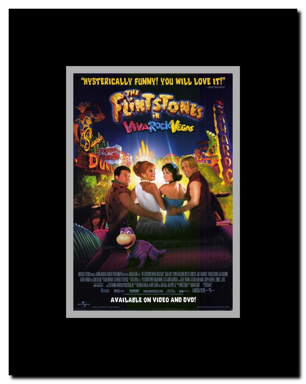 The Flintstones in Viva Rock Vegas Framed Movie Poster