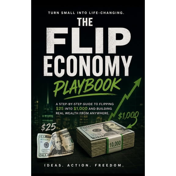 The Flip Economy Playbook: How to Turn $25 into $1,000 Flipping Small Purchases! - Books, Phones, Cards, Collectibles, S, (Paperback)
