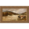 thumbnail image 1 of The Flood 24x16 Gold Ornate Wood Framed Canvas Art by Henry William Banks Davis, 1 of 2