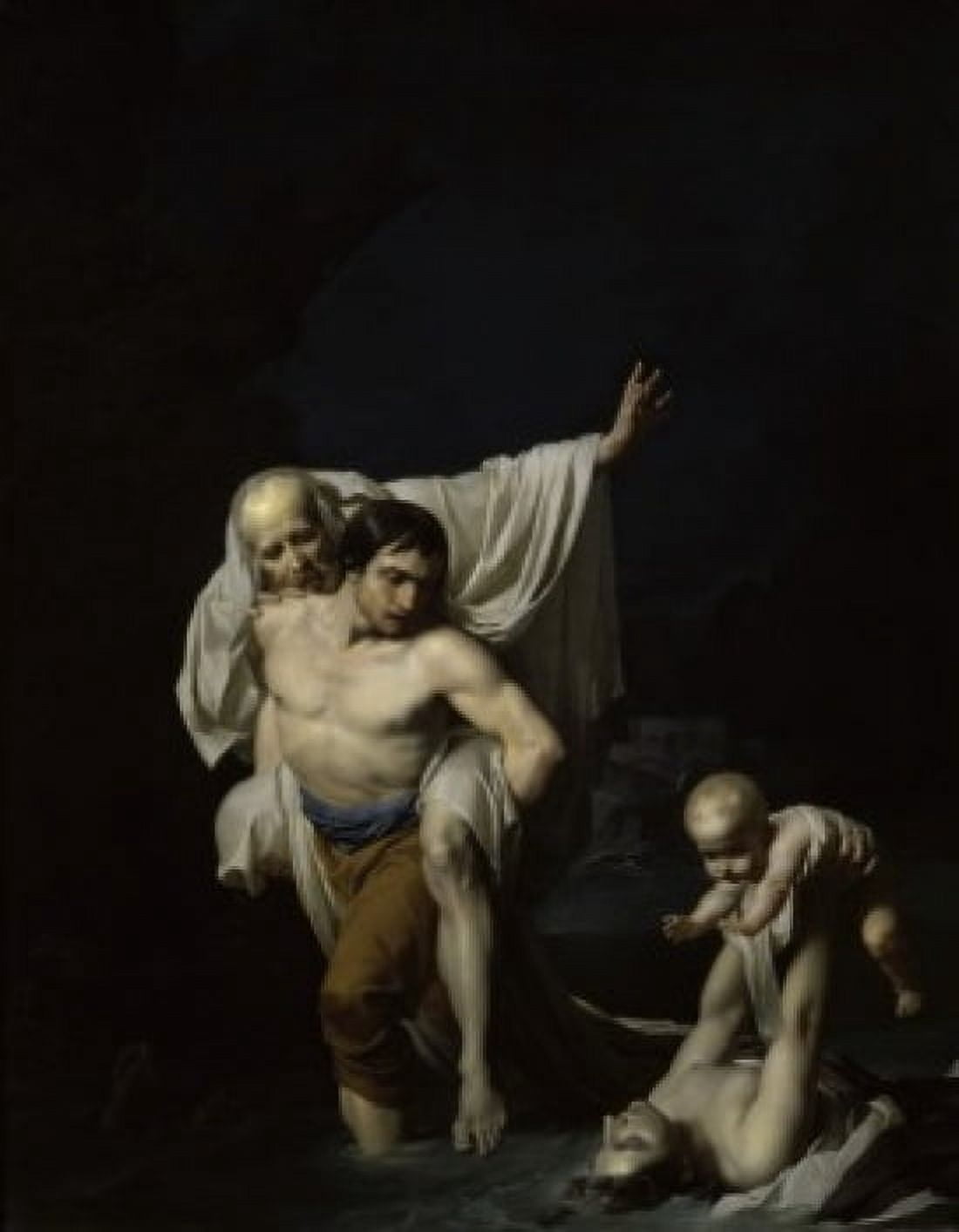 The Flood Henri Alexandre Georges Regnault (1843-1871French) Musee du Louvre Paris Canvas Art - Henri Alexandre Georges Regnault (18 x 24)
