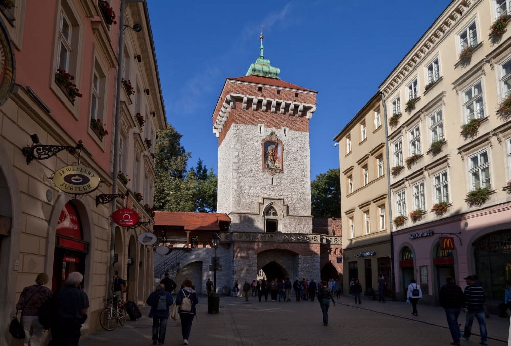 The Florianska Gate Krakow Poland Canvas Art - Panoramic Images (24 x 18)