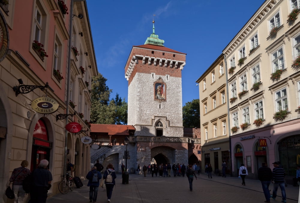 The Florianska Gate Krakow Poland Canvas Art - Panoramic Images (36 x 24)