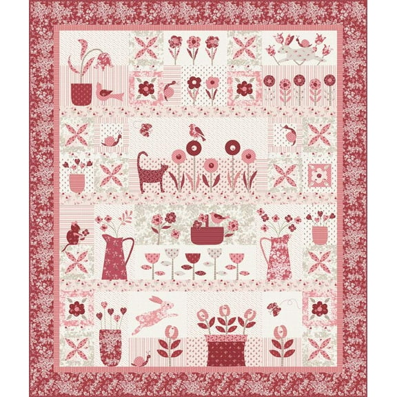 The Flower Farm Kit - Kit3010 - Moda 58" X 68"