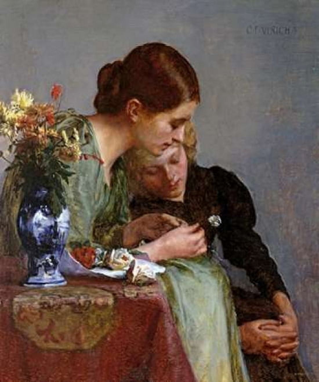 The Flowers Canvas Art - Charles Frederick Ulrich (24 x 24)