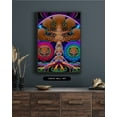 thumbnail image 1 of The Fluorescent Fir Forest - Psychedelic Tree Canvas Wall Art, 1 of 2