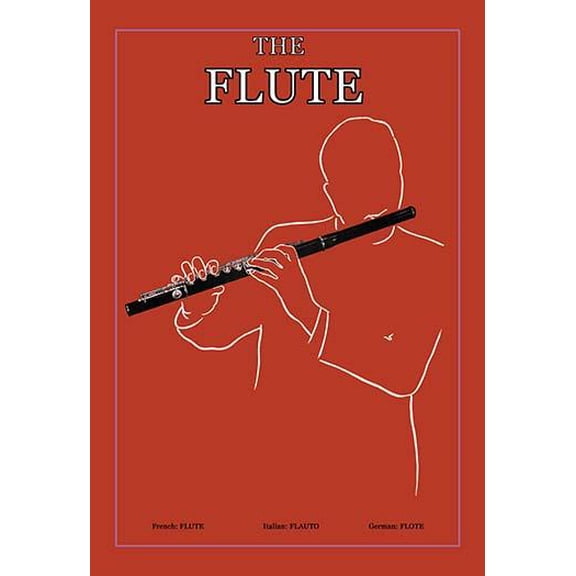 The Flute- Fine Art Canvas Print (20" x 30")