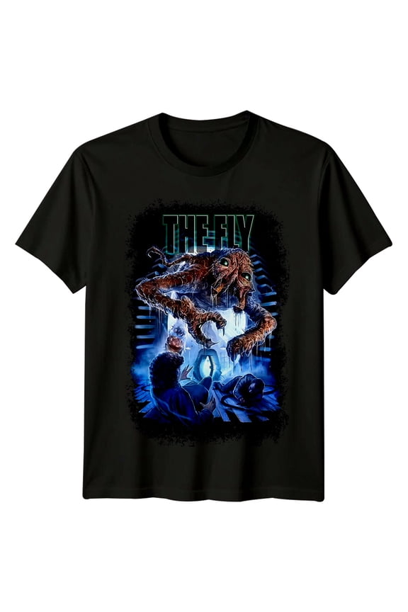 The Fly (1986) Movie Poster Inspired T-Shirt Retro 80s Tee