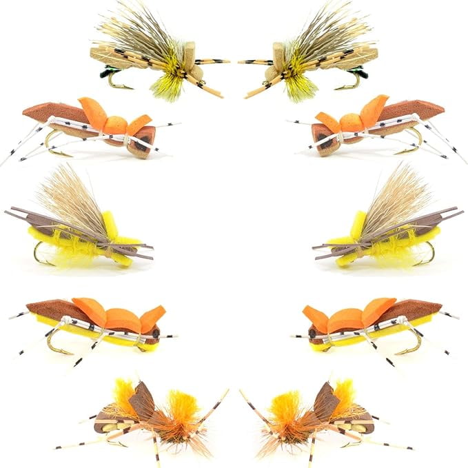The Fly Fishing Place Basics Collection Foam Hoppers Dry Fly