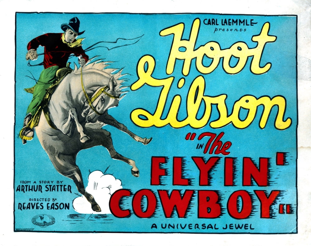 The Flyin Cowboy Canvas Art -  (28 x 22)