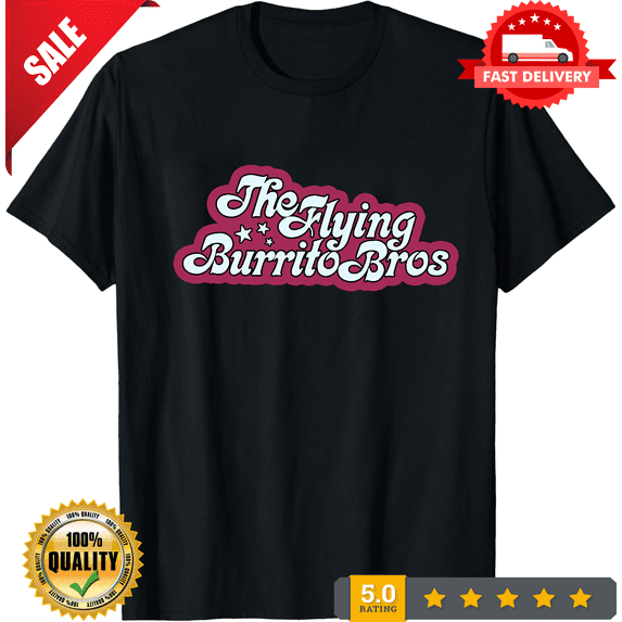 The Flying Burrito Brothers Band Logo Text T Shirt Full Size S-5XL SE402, LIMITED EDITION-TH65221