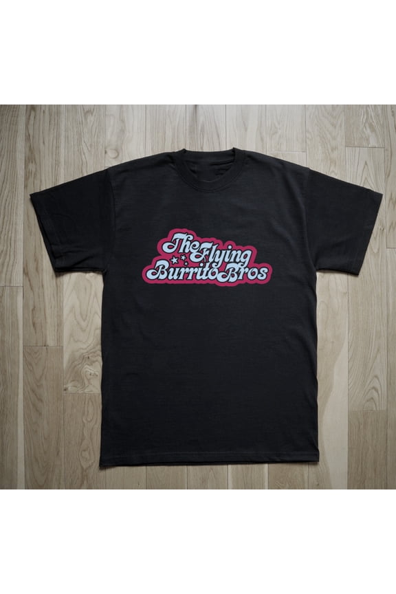 The Flying Burrito Brothers Band Logo Text T Shirt Full Size S-5XL SE402