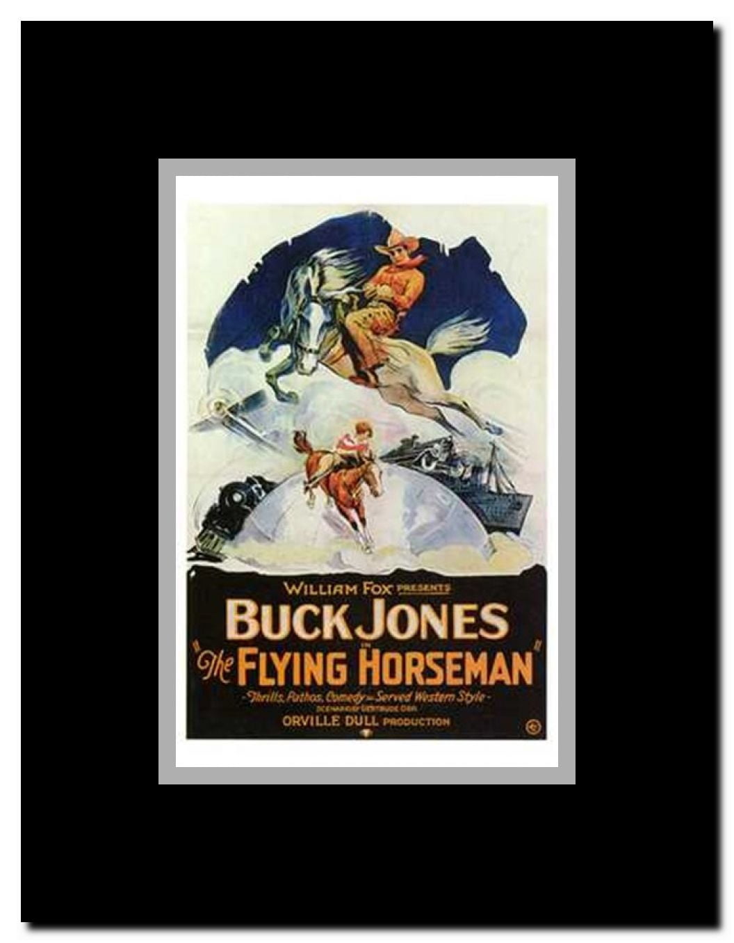 The Flying Horseman Framed Movie Poster