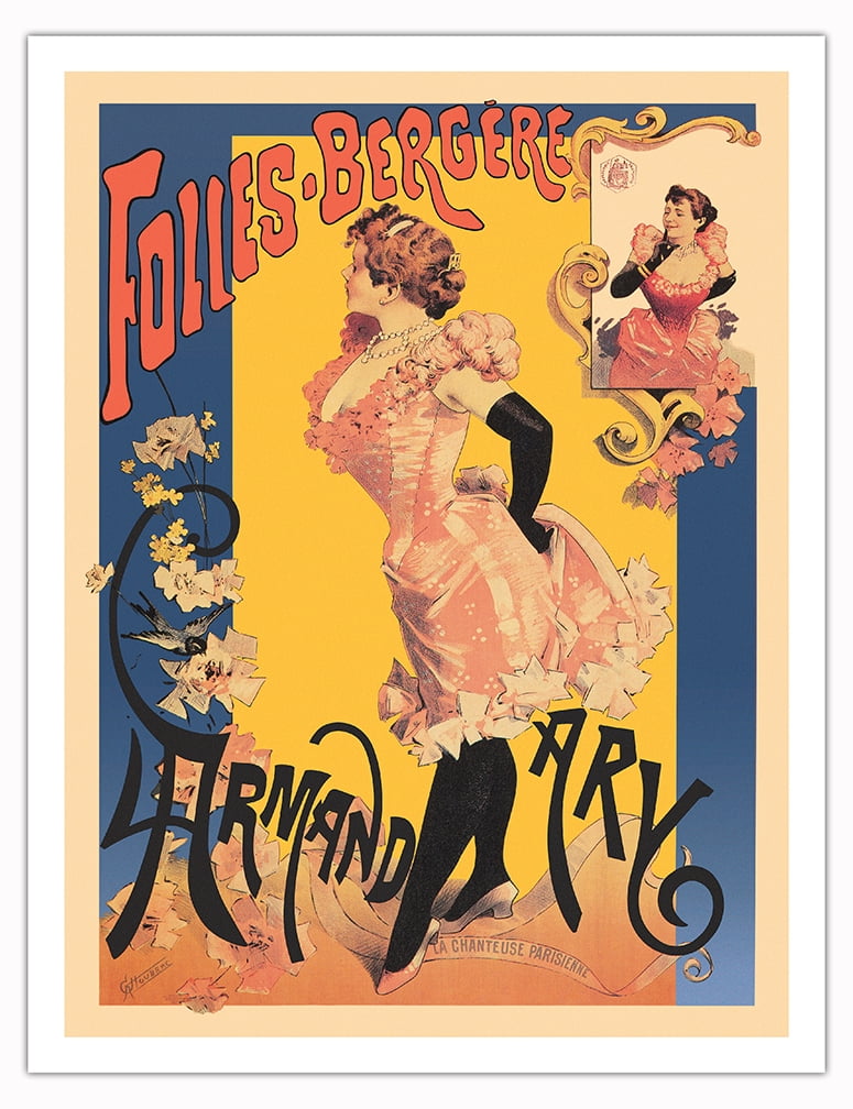 The Folies Bergere - Starring Singer Showgirl Armand Ary - Vintage