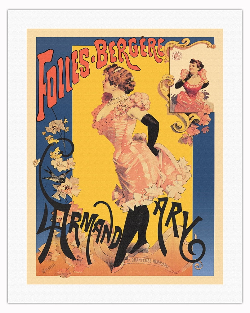 The Folies Bergere - Starring Singer Showgirl Armand Ary - Vintage