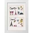 thumbnail image 1 of The Font Diva 11x14 White Modern Wood Framed Museum Art Print Titled - Trip Around The World, 1 of 4