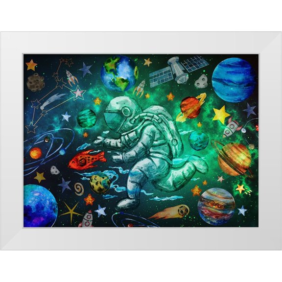 The Font Diva 14x11 White Modern Wood Framed Museum Art Print Titled - Star Search