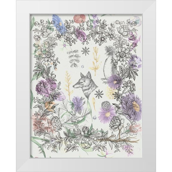 The Font Diva 26x32 White Modern Wood Framed Museum Art Print Titled - Celebrate Spring