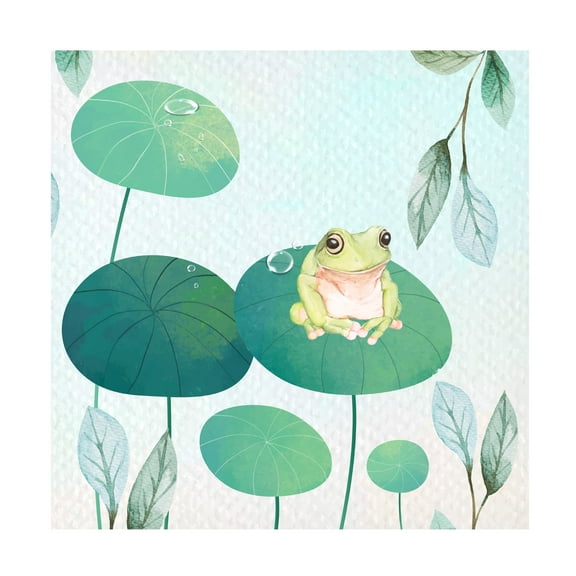 The Font Diva 'Rainforest Ribbit' Canvas Art