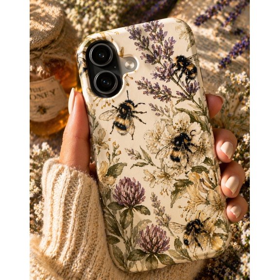 The Fontaine Phone Case, Wildflowers and bees, for iPhone 13