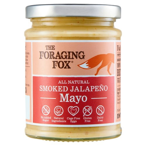 The Foraging Fox Smoked Jalapeno Mayo 240g, British Import (Pack of 2)