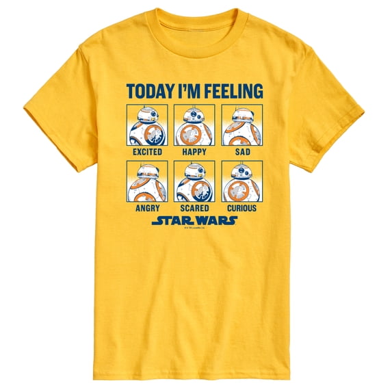 The Force Awakens - BB8 Moods - Men's Short Sleeve Graphic T-Shirt