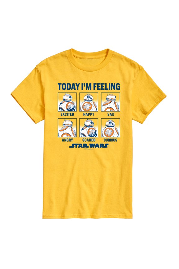 The Force Awakens - BB8 Moods - Men's Short Sleeve Graphic T-Shirt