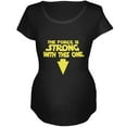 thumbnail image 1 of The Force Is Strong With This One Black Maternity Soft T-Shirt - 2X-Large, 1 of 1