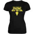 thumbnail image 1 of The Force Is Strong With This One Juniors Soft T Shirt Black LG, 1 of 1