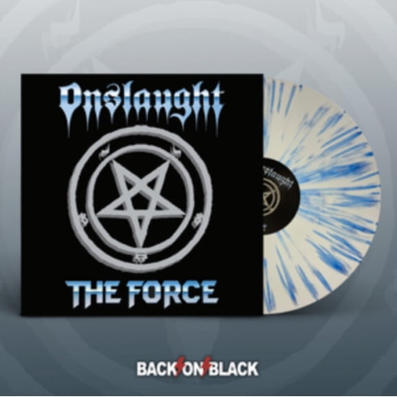 Onslaught The Force (White W/ Blue Splatter Vinyl 2Lp) Records & LPs