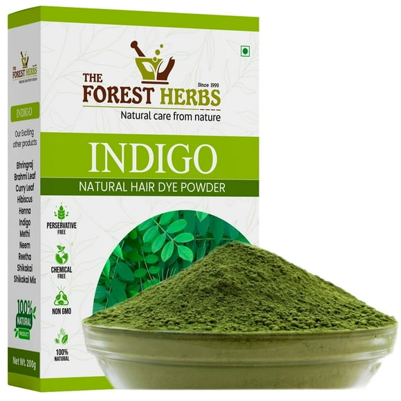 The Forest Herbs Natural Care From Nature Organic Indigo Powder for Hair Colour, 200g (Pack of 1)