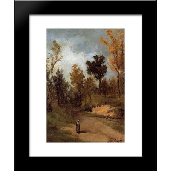 The Forest Path 20x24 Framed Art Print by Paul Gauguin