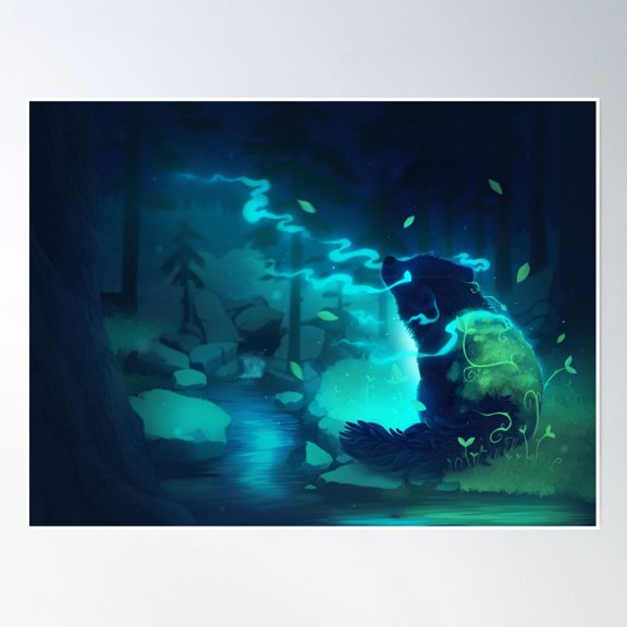 The Forest Spirit Poster Wall Art, Modern Wall Decor, 8x12 UNFRAMED