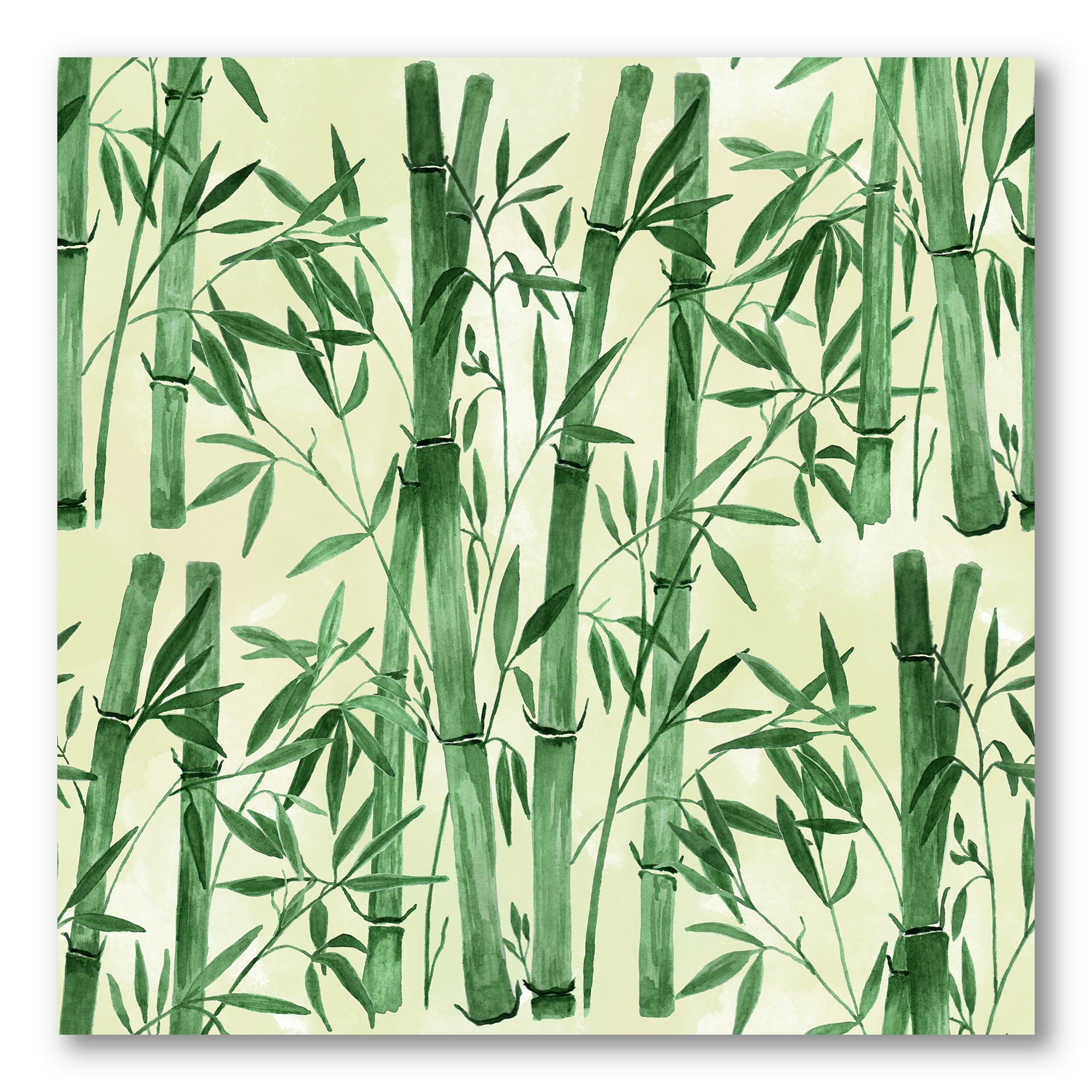 The Forest of Bamboo Branches I 30 in x 30 in Painting Canvas Art Print, by Designart