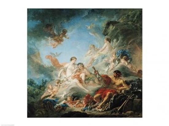 The Forge of Vulcan Canvas Art - Francois Boucher (24 x 18)