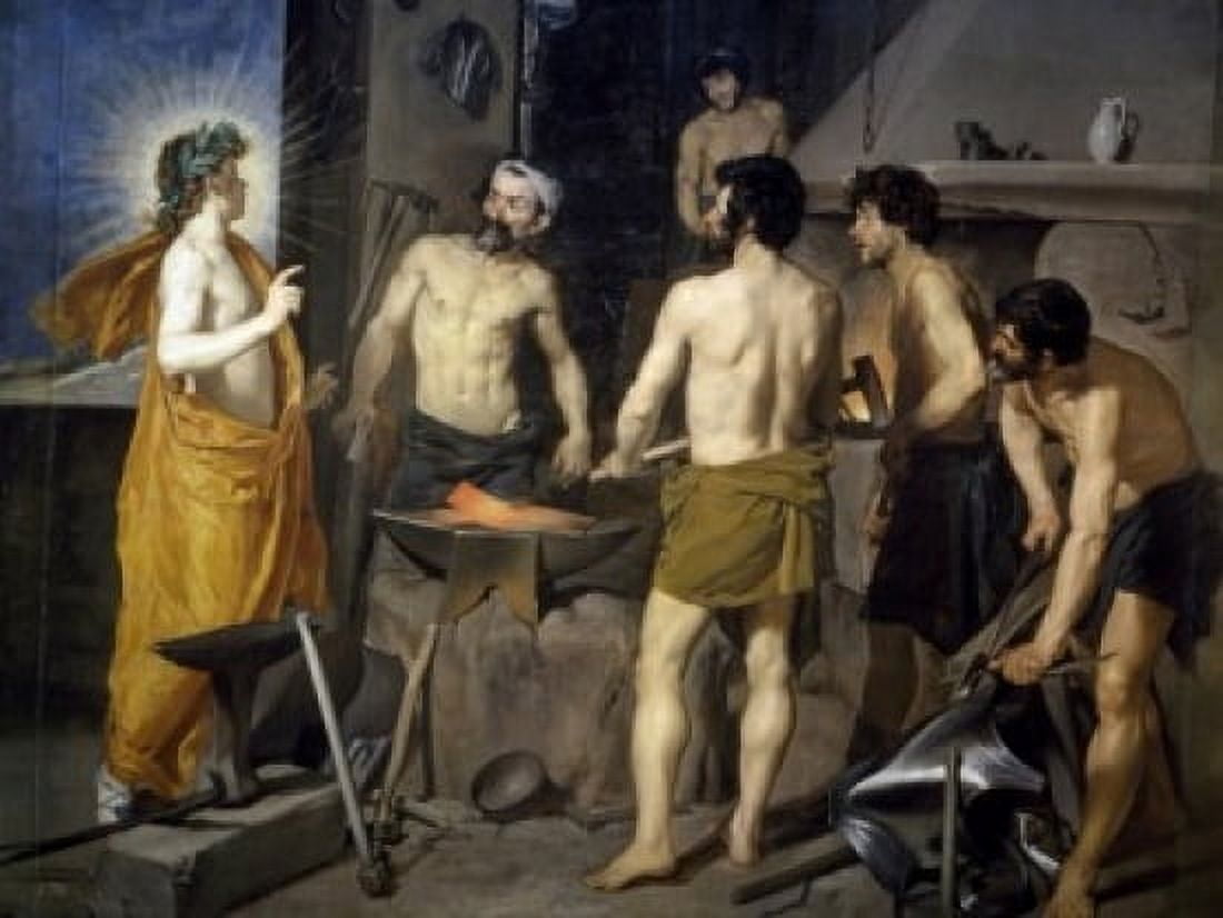 The Forge of Vulcan by Diego Velazquez oil on canvas 1630 (1599-1660) Spain Madrid Museo del Prado Canvas Art - Diego Velazquez (24 x 36)