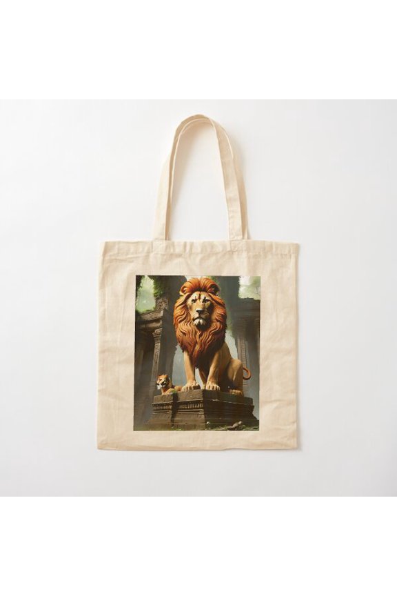 The Forgotten Temple Canvas Tote Bags, Reusable Shopping Bag