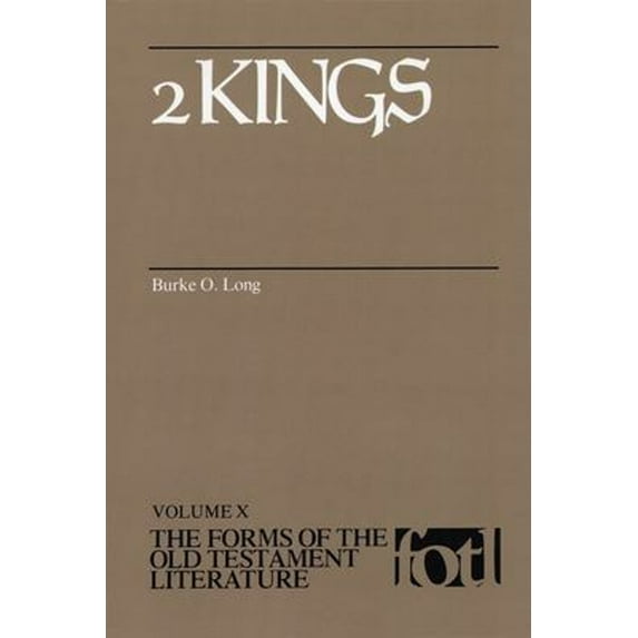 Pre-Owned 2 Kings (The Forms of the Old Testament Literature (FOTL)), 9780802805355, 0802805353, Paperback,