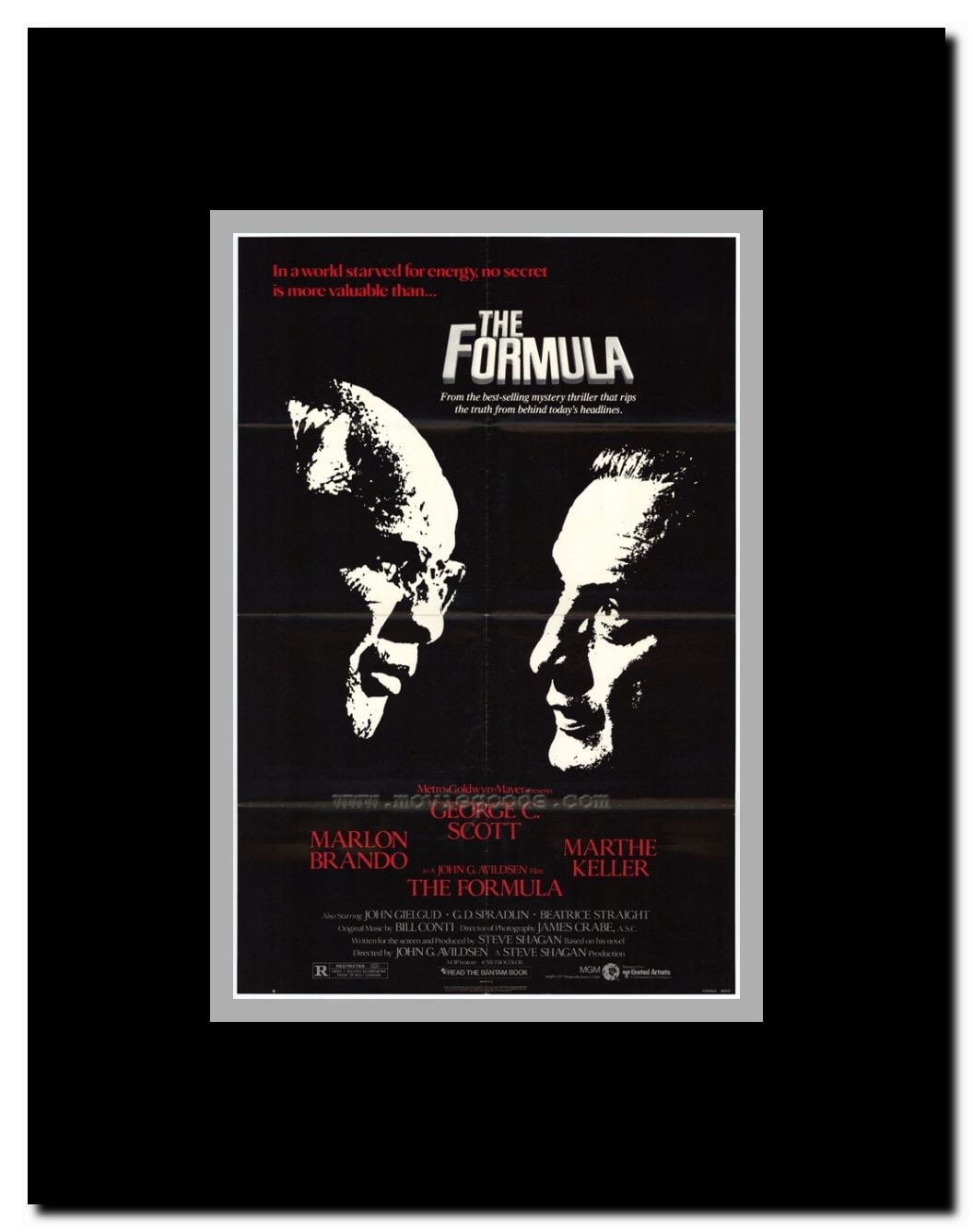The Formula Framed Movie Poster