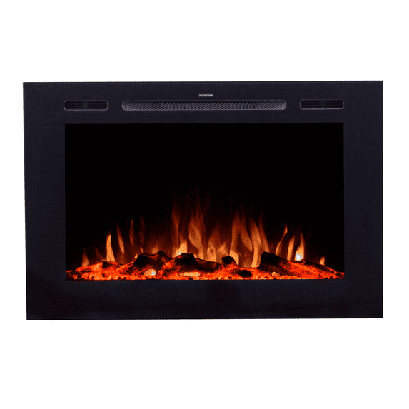Touchstone Home Products The Forte Black 40 in wide 26.5 in tall Smart WIFI Enabled Electric Fireplace