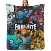 The Fortnite Game Blankets Cartoon Throw Blanket Ultra-Soft Blanket for Couch Bed Living Room Bedroom Teenage boys and girls gift