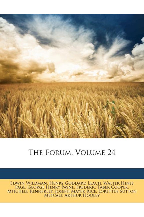 The Forum, Volume 24 (Paperback)