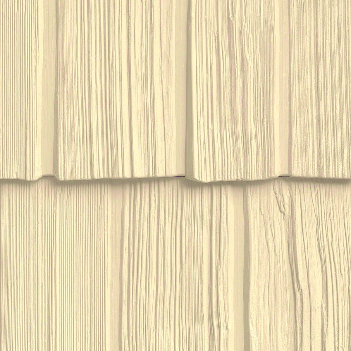 The Foundry 10"W x 62 1/2"L Exposure, Vinyl Staggered Shakes (23 Panels/Ctn. = 100 Sq. Feet), 042 - Almond