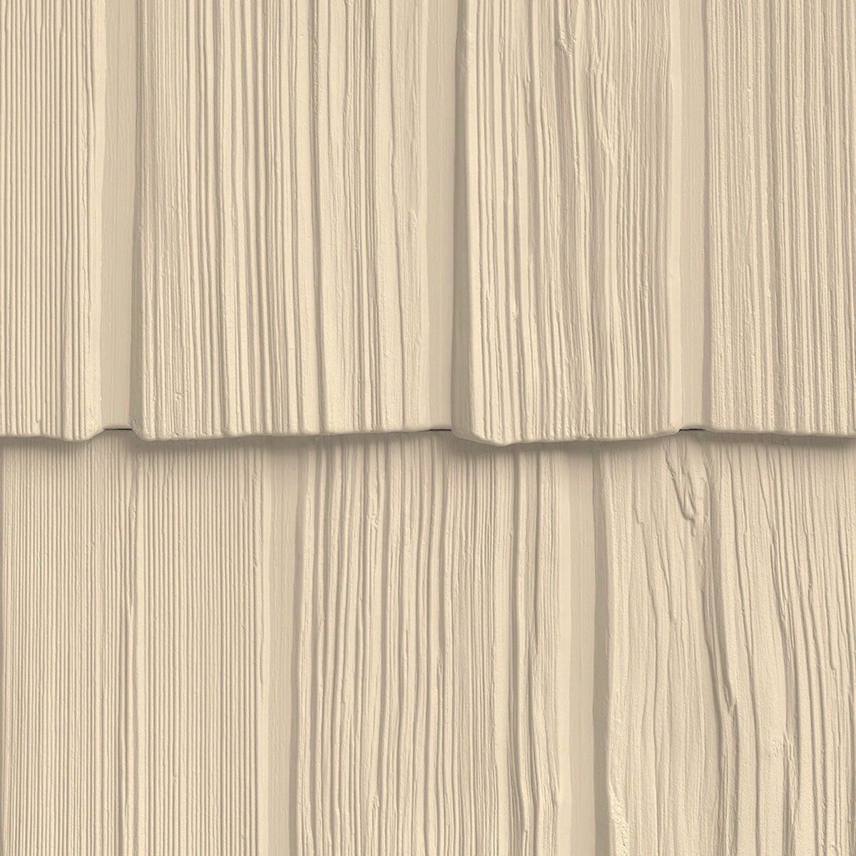 The Foundry 10"W x 62 1/2"L Exposure, Vinyl Staggered Shakes (23 Panels/Ctn. = 100 Sq. Feet), 176 - Biscuit