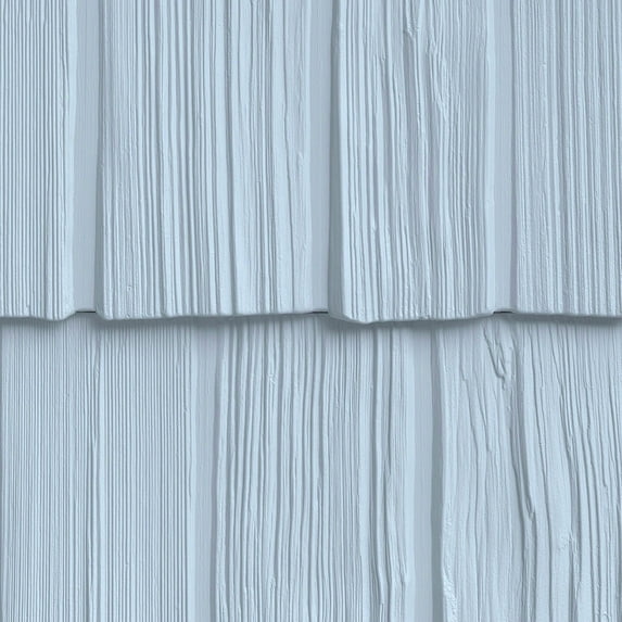 The Foundry 10"W x 62 1/2"L Exposure, Vinyl Staggered Shakes (23 Panels/Ctn. = 100 Sq. Feet), 253 - Blueberry