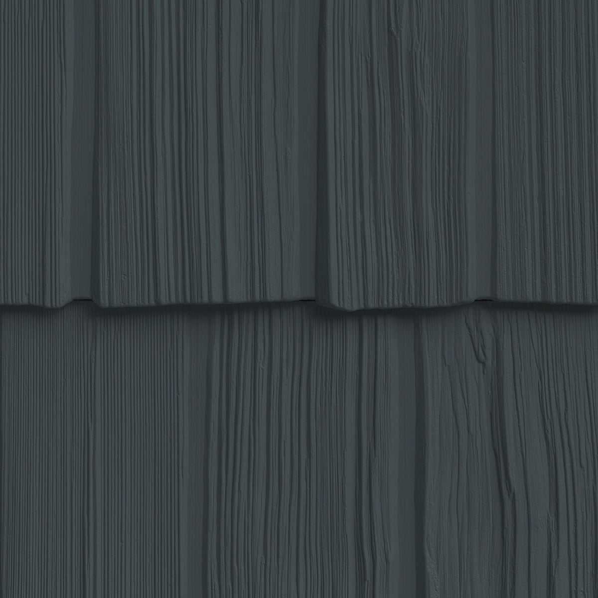 The Foundry 10"W x 62 1/2"L Exposure, Vinyl Staggered Shakes (23 Panels/Ctn. = 100 Sq. Feet), 692 - Deep Granite