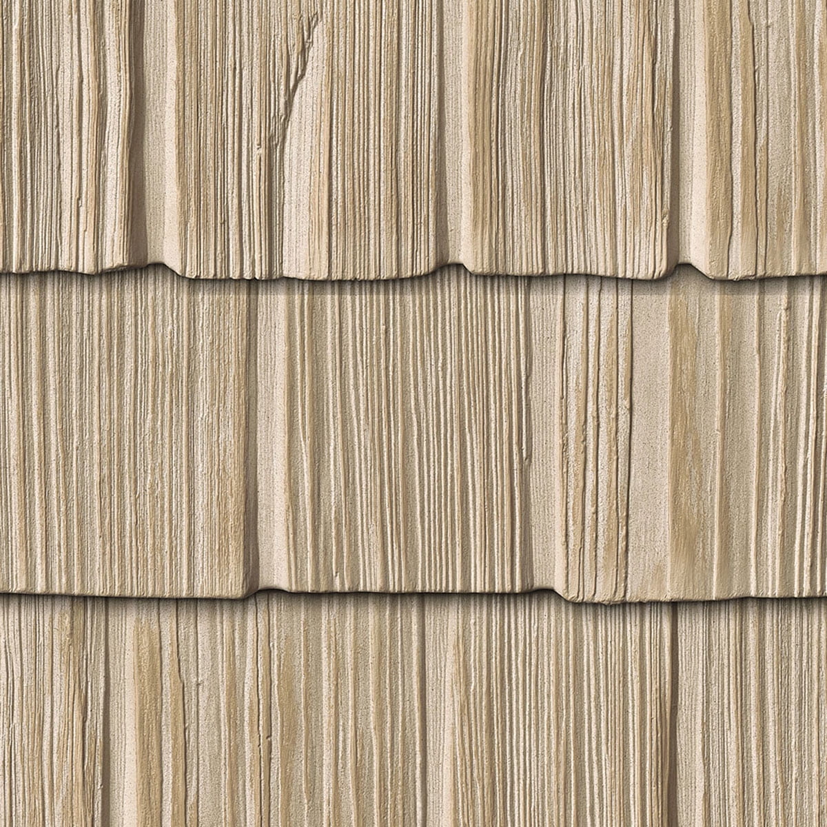 The Foundry 10"W x 62 1/2"L Exposure, Vinyl Staggered Shakes (23 Panels/Ctn. = 100 Sq. Feet), 804 - Vanilla Bean