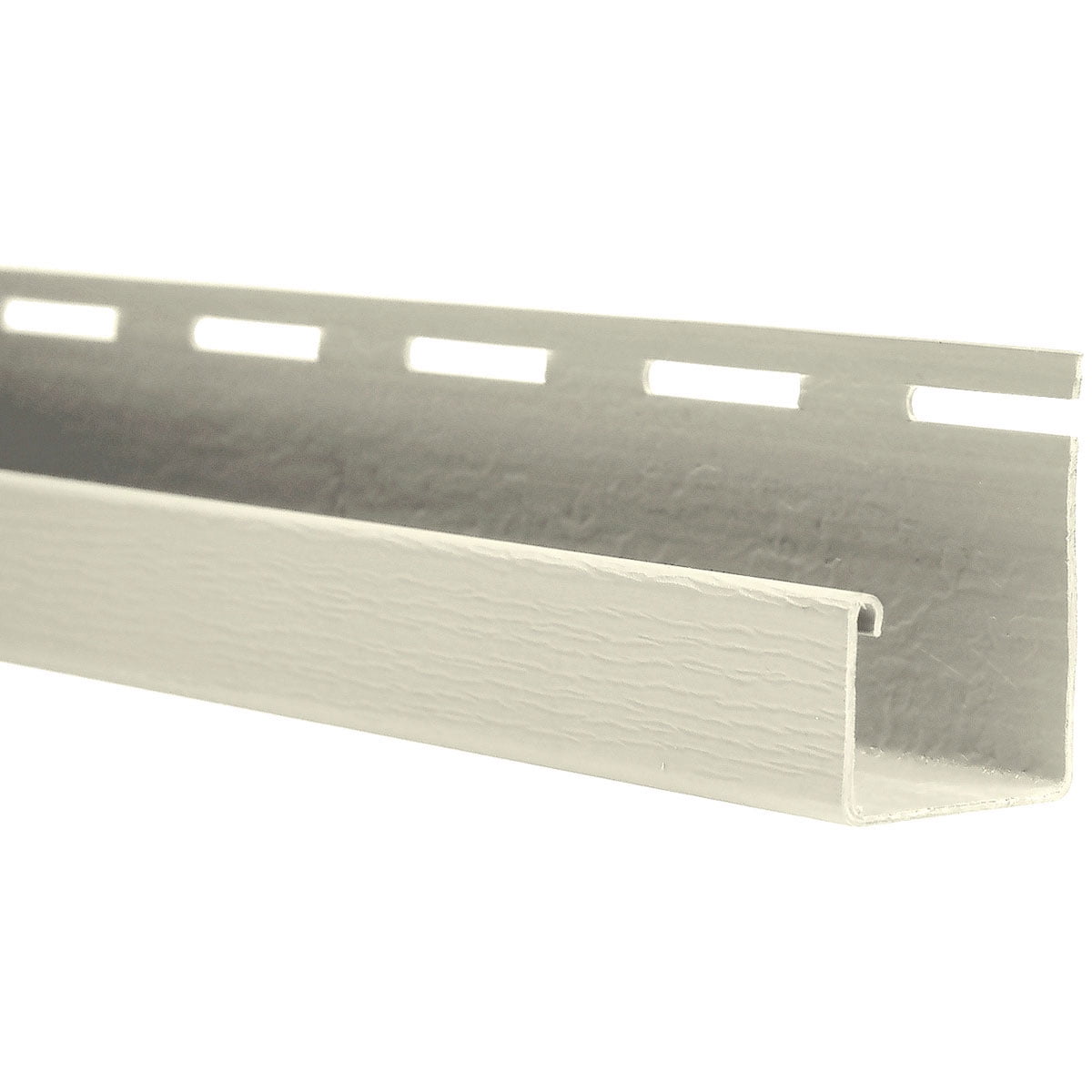 The Foundry 3/4"W x 90"L J-Channel For use with all Vinyl Siding systems excluding Staggered Shakes (20 Strips/Ctn. = 150 Ln. Feet), 034 - Eggshell