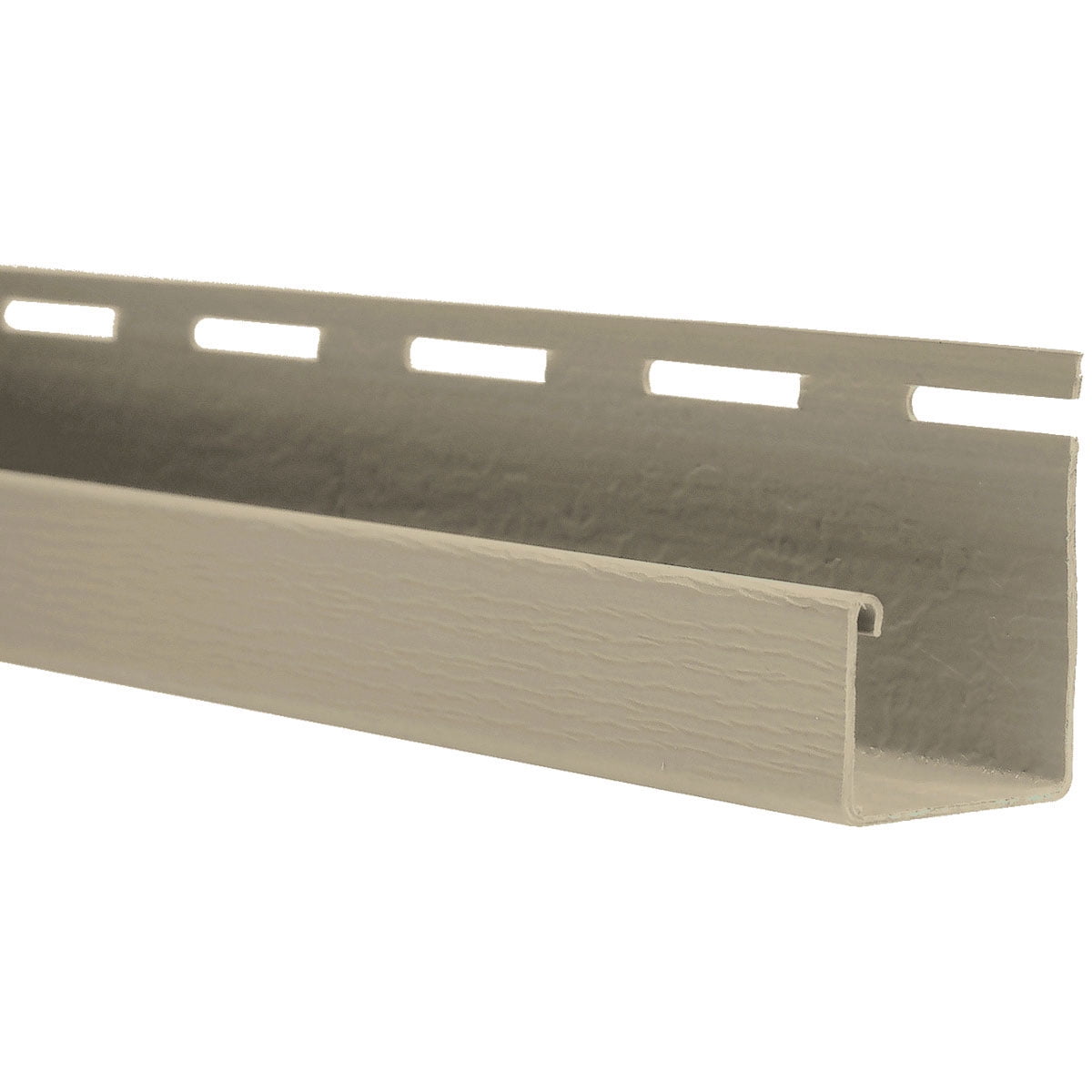 The Foundry 3/4"W x 90"L J-Channel For use with all Vinyl Siding systems excluding Staggered Shakes (20 Strips/Ctn. = 150 Ln. Feet), 049 - Putty